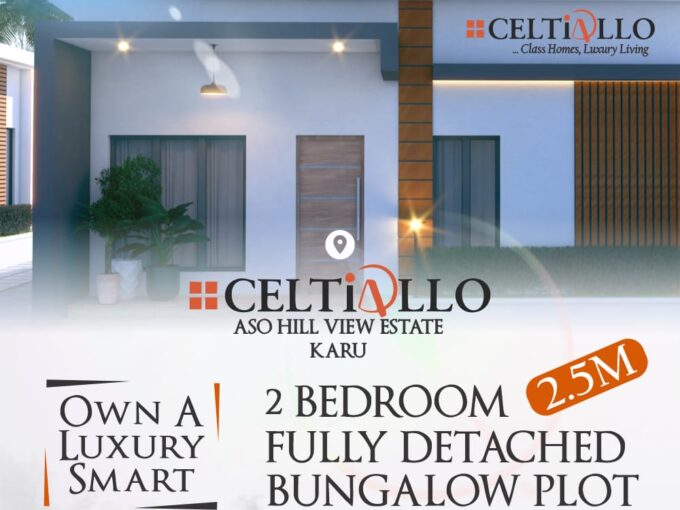 Celtiallo Aso Hill View Estate Karu 2 Bedroom Fully Detached Bungalow Plot